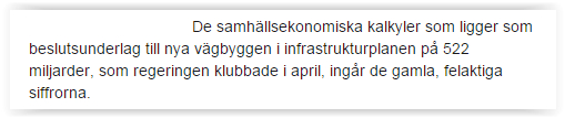 SVT om Trafikverket
